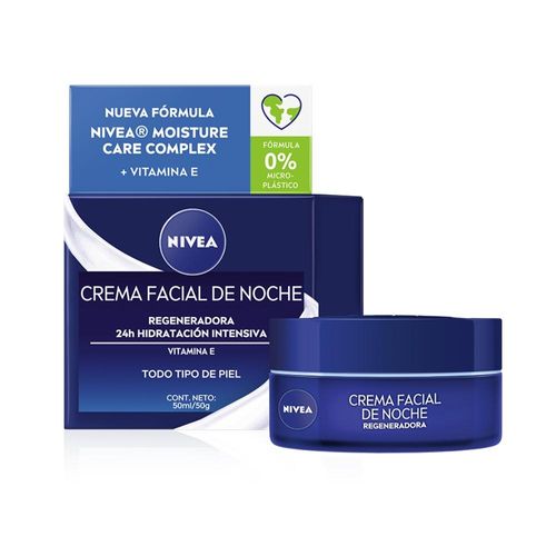 Crema Facial Hidratante de Noche Nivea Essentials Regeneradora para Piel Normal x 50 ml