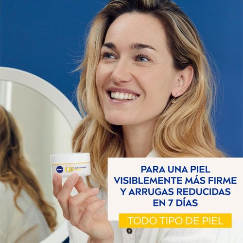 Crema Facial Antiedad de Día Nivea Q10 Power Fps 30 para Todo Tipo de Piel x 50 ml