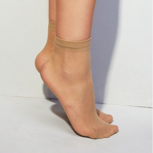 Medias Soquetes Wav Beige
