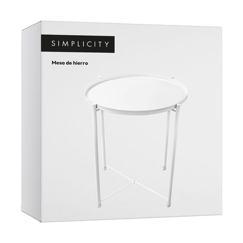 Mesa Metálica Simplicity Blanca