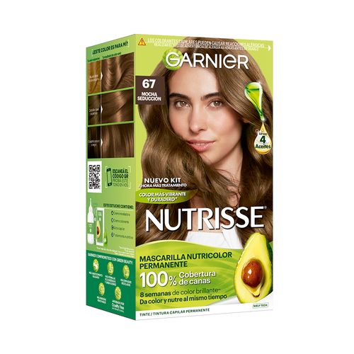 Kit Tintura Nutrisse Mascarilla Nutricolor Permanente Tono 67 Mocha Seduccion Clasico