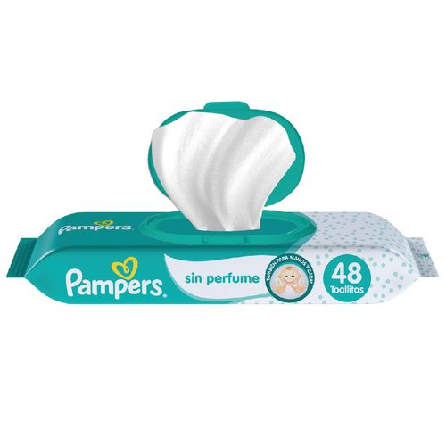 Toallitas Húmedas Pampers sin Perfume x 48 un