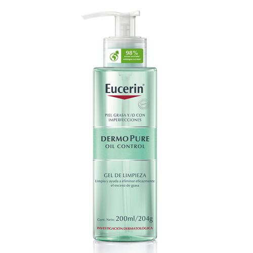 Gel Limpiador Diario Eucerin Dermopure Oil Control para Piel Grasa x 200 ml