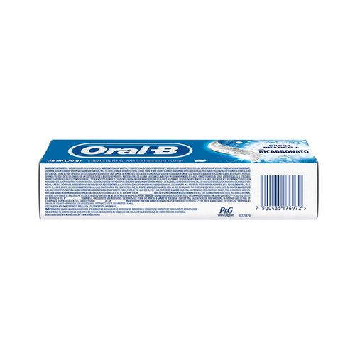 Pasta Dental Oral-B Extra Blancura con Bicarbonato x 70 g