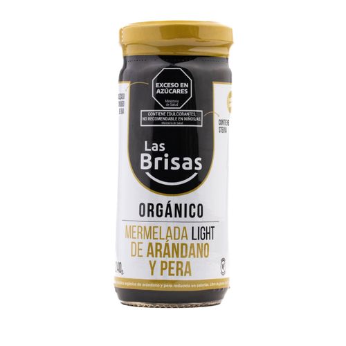 Mermelada Las Brisas Orgánica Arándano y Pera Light x 240 g