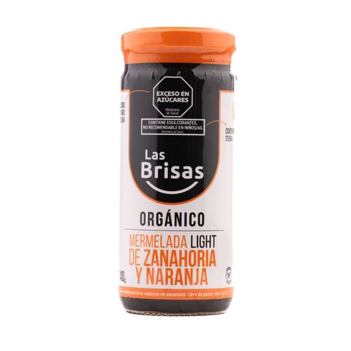 Mermelada Las Brisas Orgánica Zanahoria y Naranja Light x 240 g