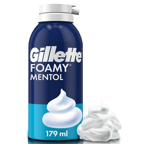 Espuma de Afeitar Gillette Foamy Mentol Refrescante x 179 ml