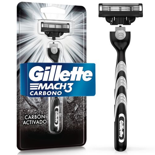 Máquina de Afeitar Gillette Mach3 Carbono x 1 un