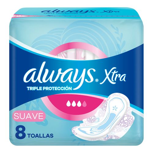 Toalla Femenina Always Triple Protección Suave x 8 un