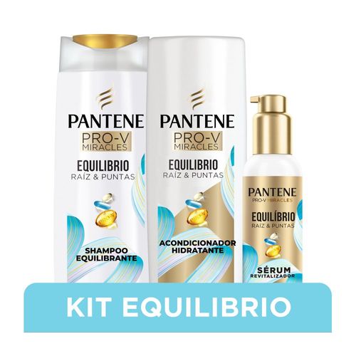 Kit Pantene Pro-V Miracles Equilibrio Shampoo + Acondicionador + Sérum