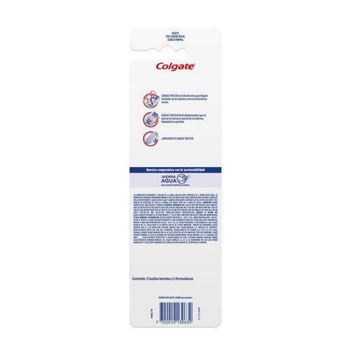 Cepillo Dental Colgate Twister Medio x 3 un