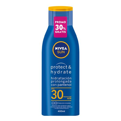 Protector Solar Humectante en Loción Nivea Sun Protect & Hydrate FPS 30 x 400 ml