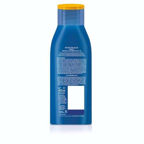 Protector Solar Humectante en Loción Nivea Sun Protect & Hydrate FPS 30 x 400 ml