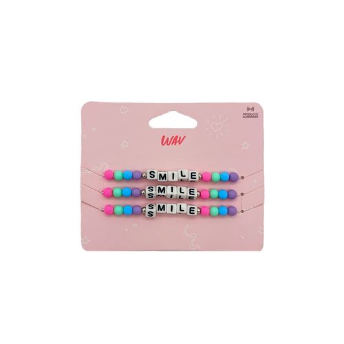 Set de Pulseras Wav BFF de Mostacillas x 3 un