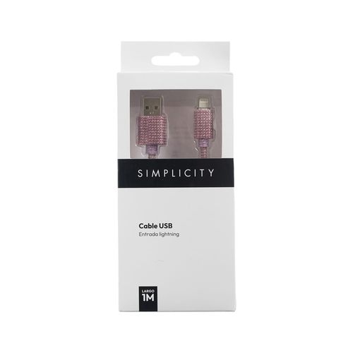 Cable Glitter Simplicity Tipo C x 1 Metro