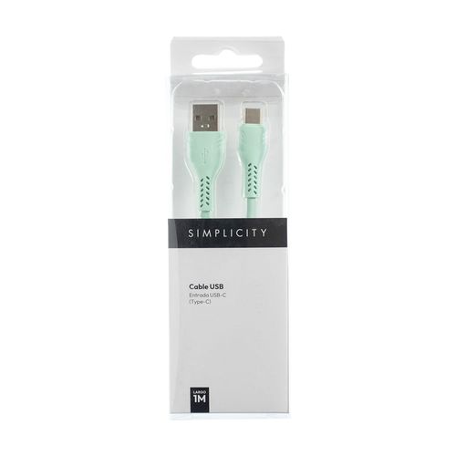 Cable USB Simplicity Verde Tipo C