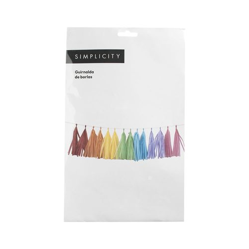 Guirnalda Borlas Rainbow Simplicity Multicolor