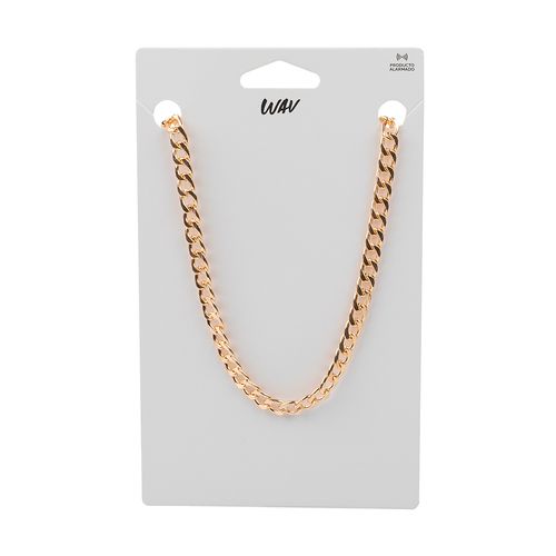 Collar Wav Cadena Chunky Dorado