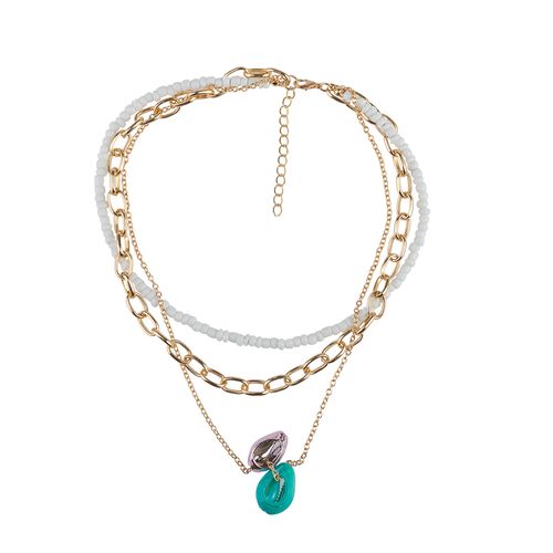 Set de Collares Wav Cadenas y Caracoles Y2K