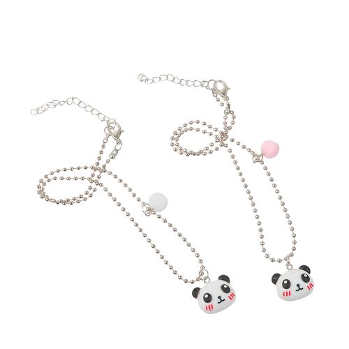 Set de Collares de la Amistad Wav Panda x 2 un