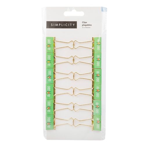 Clips Plegables Simplicity Palta x 12 un