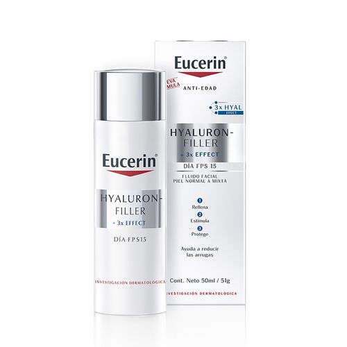 Crema Antiarrugas de Día Eucerin Hyaluron-Filler con Fps 15 x 50 ml