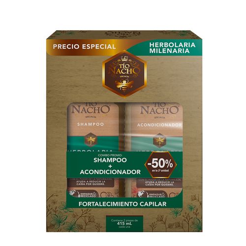 Pack Tio Nacho Herbolaria Shampoo + Acondicionador x 415 ml