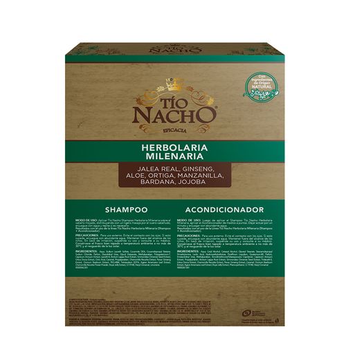 Pack Tio Nacho Herbolaria Shampoo + Acondicionador x 415 ml