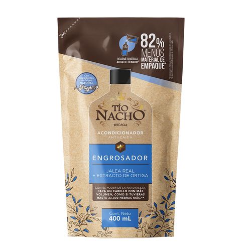 Acondicionador Tío Nacho Engrosador Recargable Doypack x 400 ml