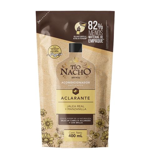 Acondicionador Tío Nacho Aclarante Recargable x 400 ml