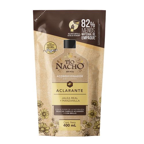 Acondicionador Tío Nacho Aclarante Recargable Doypack x 400 ml