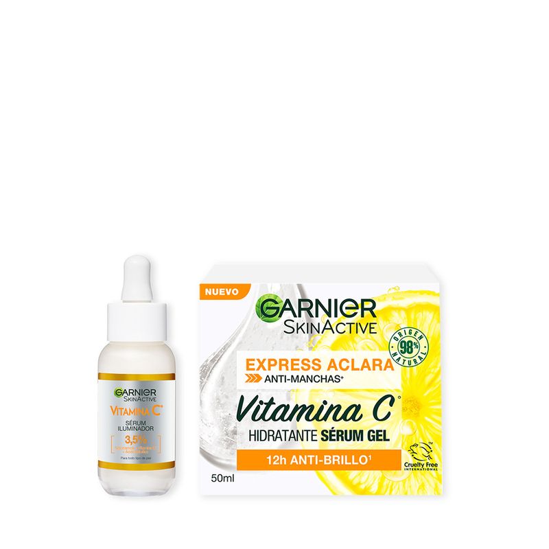 combo-garnier-vitamina-c-serum-facial-iluminador-x-30-ml-gel-hidratante-ultra-ligero-x-50-ml