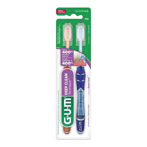 Cepillo Dental Gum Technique Deep Clean Twin x 2 un