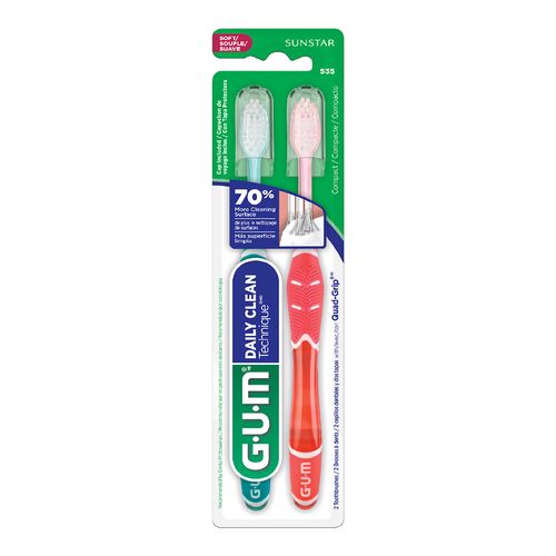 Cepillo Dental Gum Technique Daily Clean Twin x 2 un