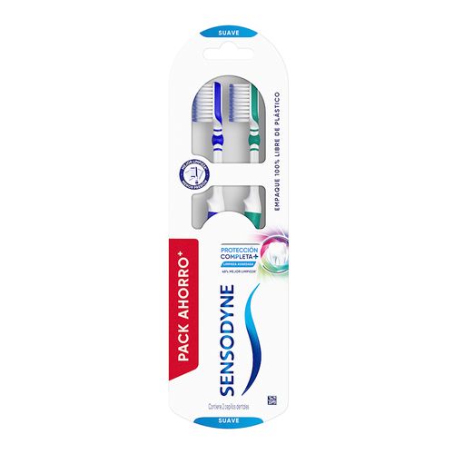 Cepillo Dental Sensodyne Protección Completa Anti Sarro Soft x 2 un