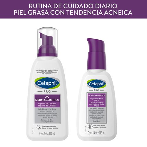 Combo Cetaphil Limpieza Facial + Hidratante Fps 30