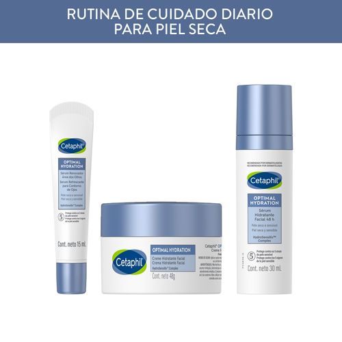 Combo Cetaphil Sérum Ojos + Crema y Serúm Facial