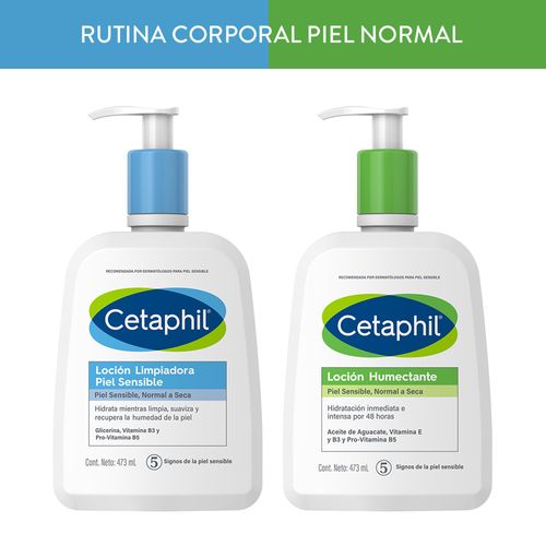 Combo Cetaphil Piel Sensible: Loción Facial + Emulsión Hidratante Corporal