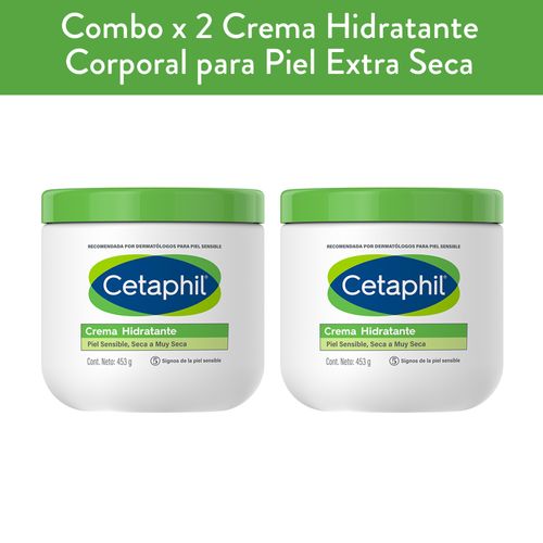 Combo Cetaphil Crema Corporal Hidratante x 453 g