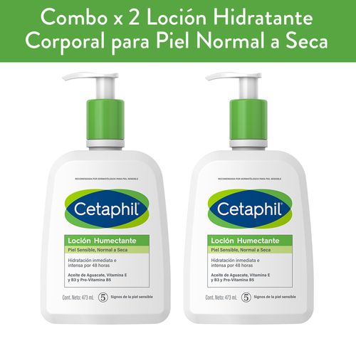 Combo Cetaphil Emulsión Corporal Hidratante x 473 ml
