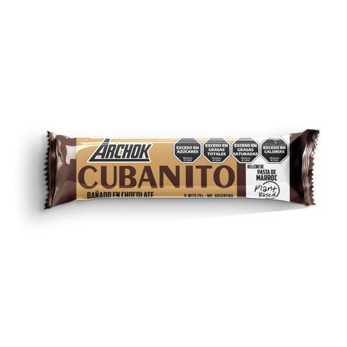 Cubanito Archok Bañado en Chocolate Relleno con Marroc x 28 g