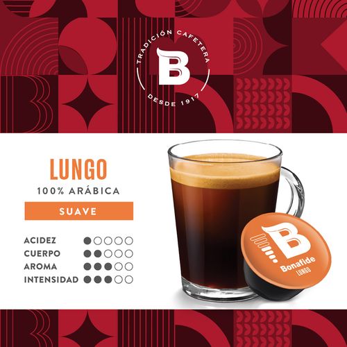 Café en Cápsulas Bonafide Lungo x 10 un