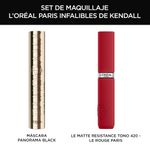 kit-loreal-labial-liquido-infallible-le-matte-resistance-mascara-de-pestanas