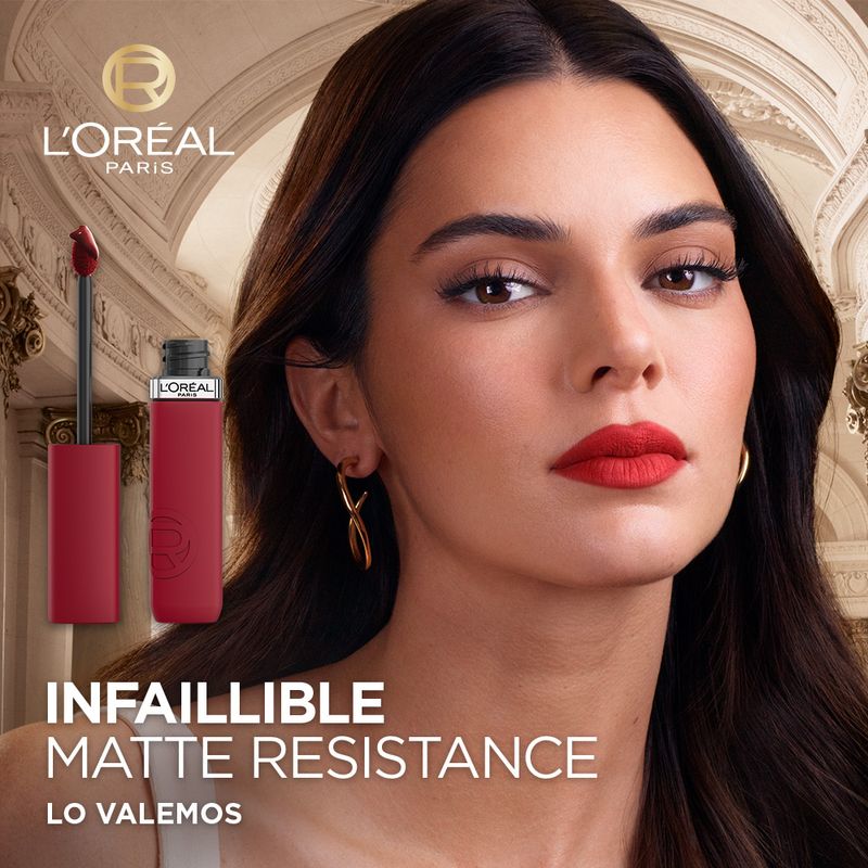 kit-loreal-labial-liquido-infallible-le-matte-resistance-mascara-de-pestanas