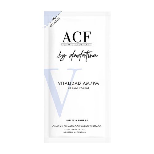 Refill Crema Facial Acf By Dadatina Vitalidad x 45 g