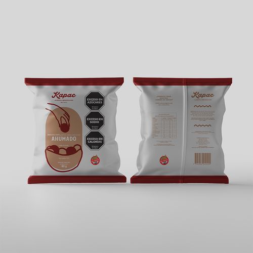 Snack Galletitas Saladas Kapac Sabor Jamon Ahumado x 80 g