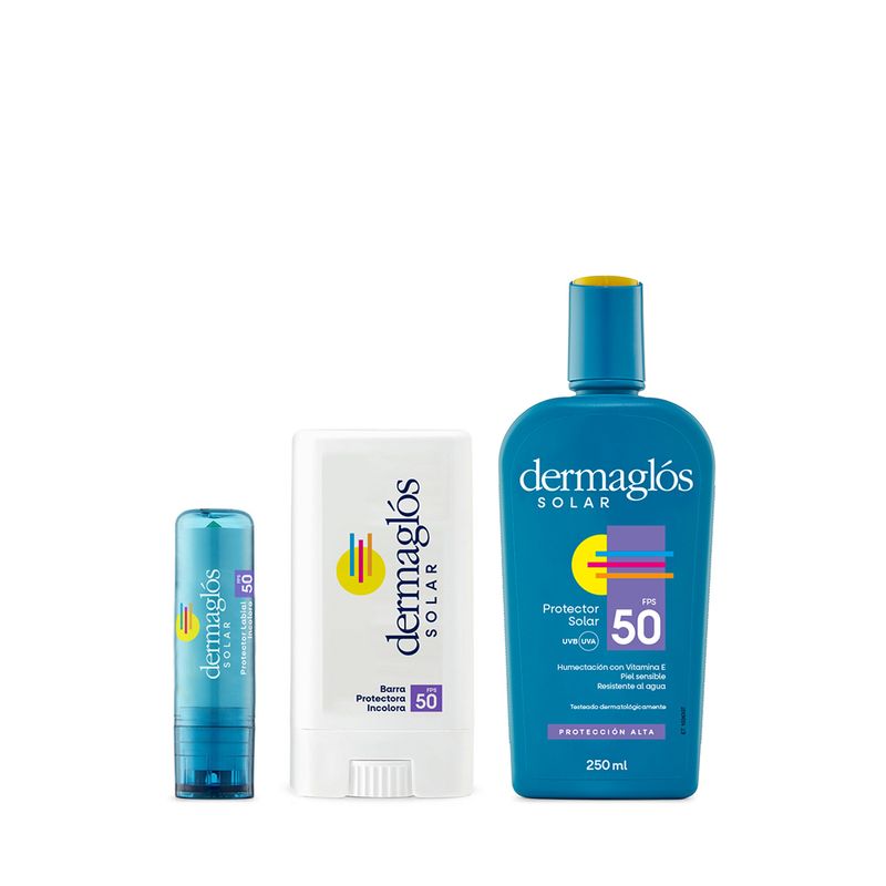 combo-dermaglos-proteccion-solar-labial-fps-50-x-3-4-g-barra-protectora-fps-50-x-14-g-protector-solar-fps-50-x-250-ml