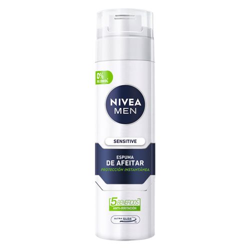 Espuma de Afeitar Nivea Men Sensitive para Piel Sensible x 200 ml