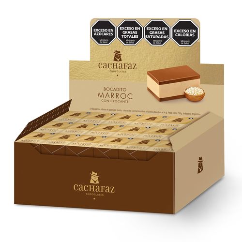 Caja de Bocaditos Cachafaz Marroc con Crocante x 14 g x  54 un