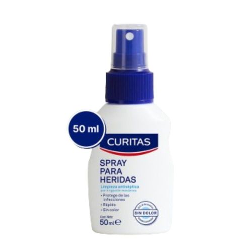 Spray para heridas Curitas Rápido y sin Dolor 50 ml